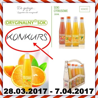 KONKURS - Di gotuje & Oryginalnysok - do wygrania zestaw soków i gadżety niespodzianki
