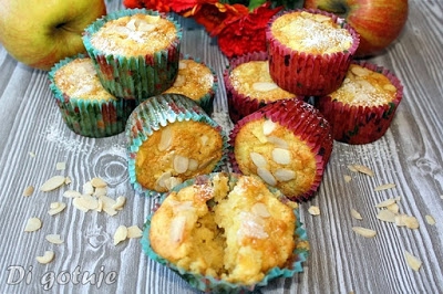 Muffinki z jabłkami i olejem kokosowym (długa świeżość)