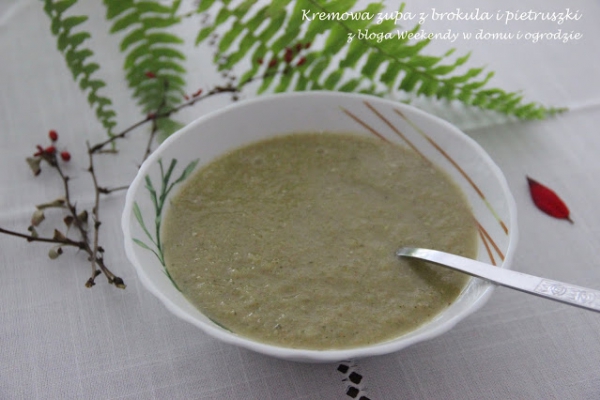 Kremowa zupa z brokuła i pietruszki