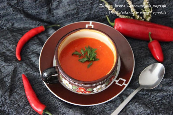 Zupa - krem z pieczonej papryki