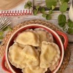 Pierogi ruskie z miętą...