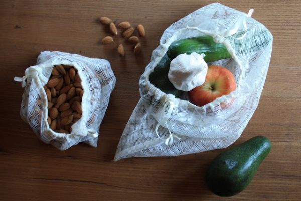 Firankowe woreczki na owoce, warzywa i suche produkty sypkie.
