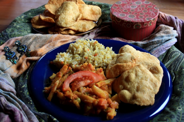 Khićri, sabzi i papadam, czyli kuchnia indyjska po raz kolejny.