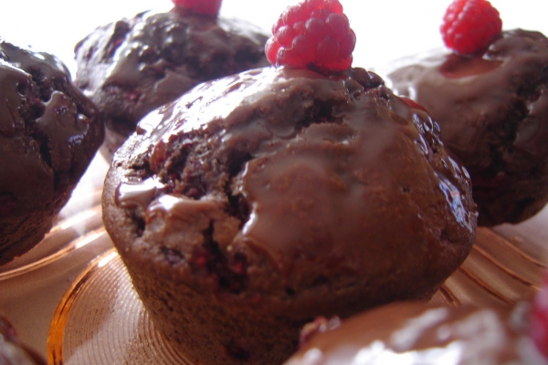 Muffiny czekoladowo-malinowe