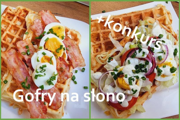 Konkurs + Przepis na Gofry serowe na słono