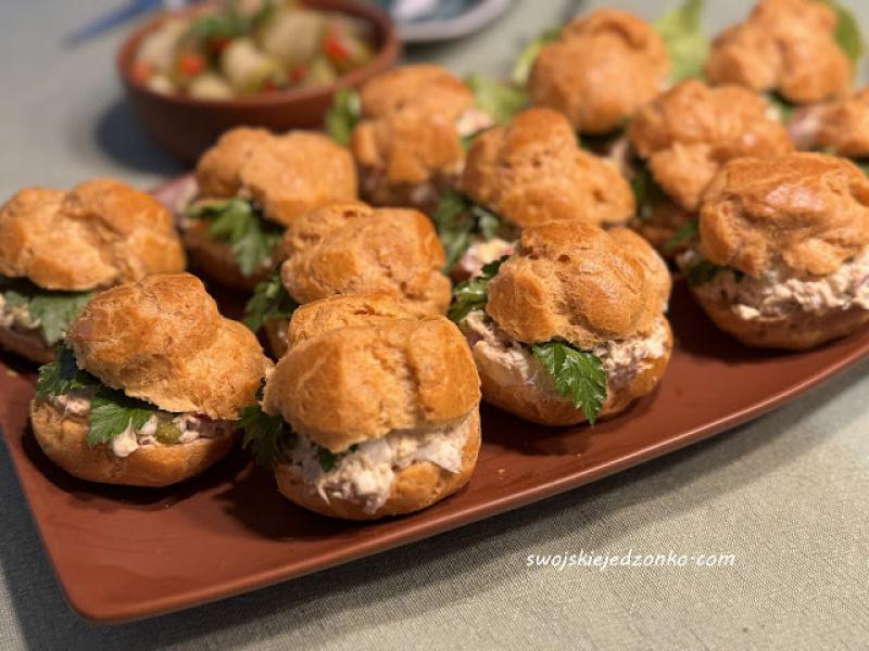 Ptysie z pastą z tuńczyka -szybka przekąska