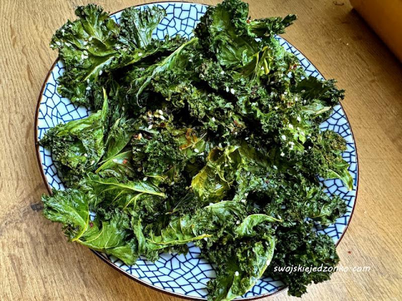 Chipsy z jarmużu -mega chrupiące