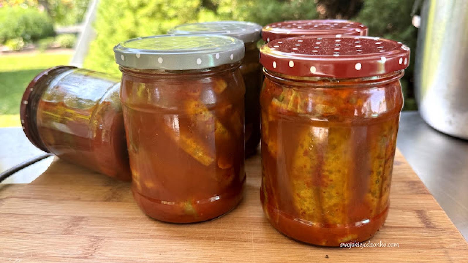 Krokodylki - ogórki z chilli