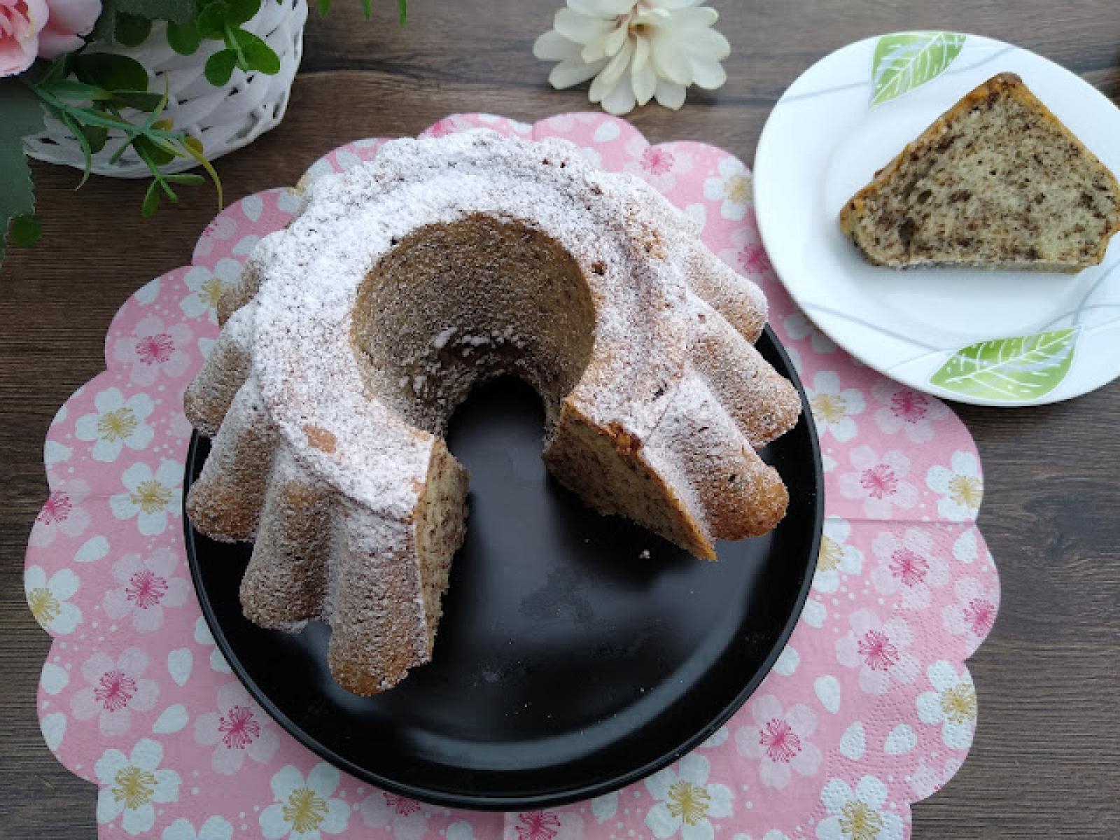 Babka śmietankowa z czekoladą