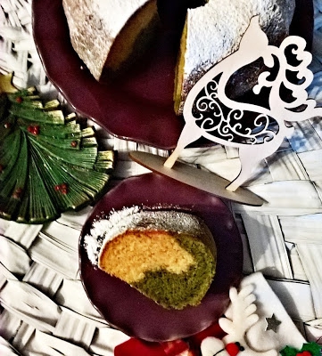 Babka z matcha i syropem kukurydzianym