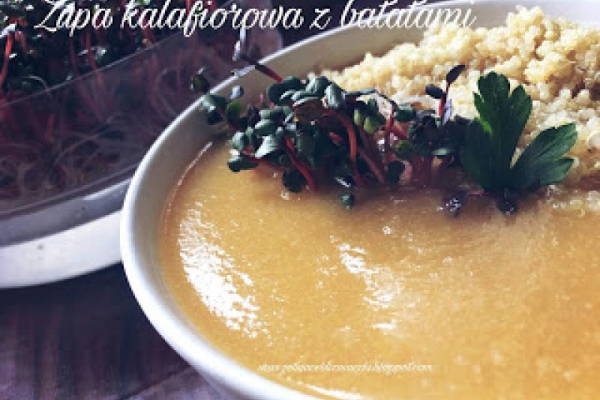 Zupa kalafiorowa z batatami