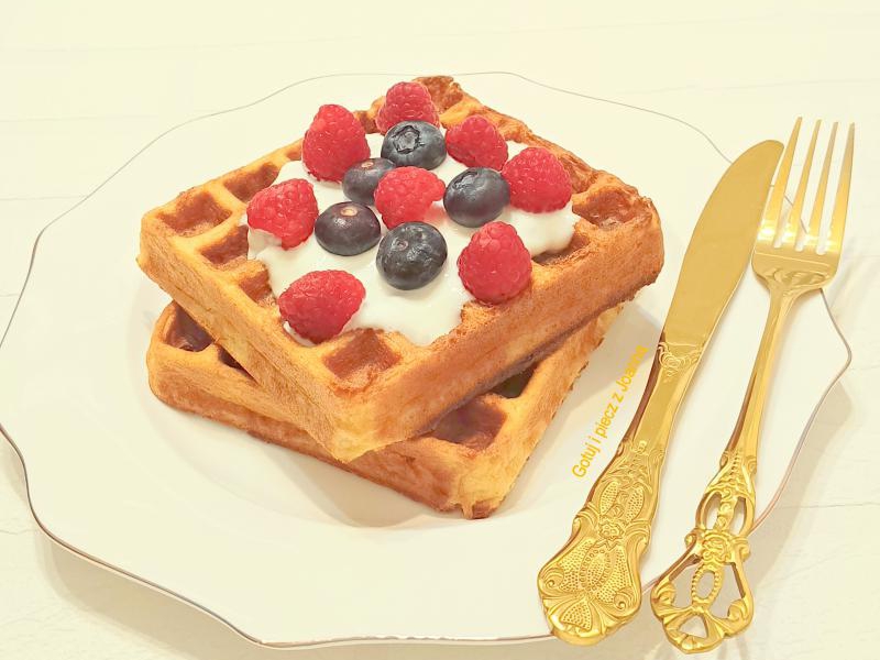 Gofry low carb bez mąki i cukru