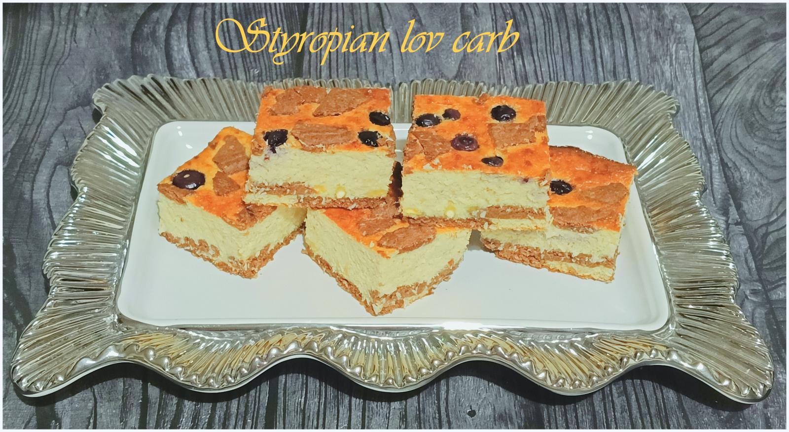 Styropian low carb, Sernik bez sera