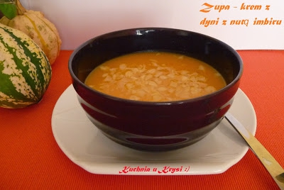 Zupa - krem z dyni z nutą imbiru