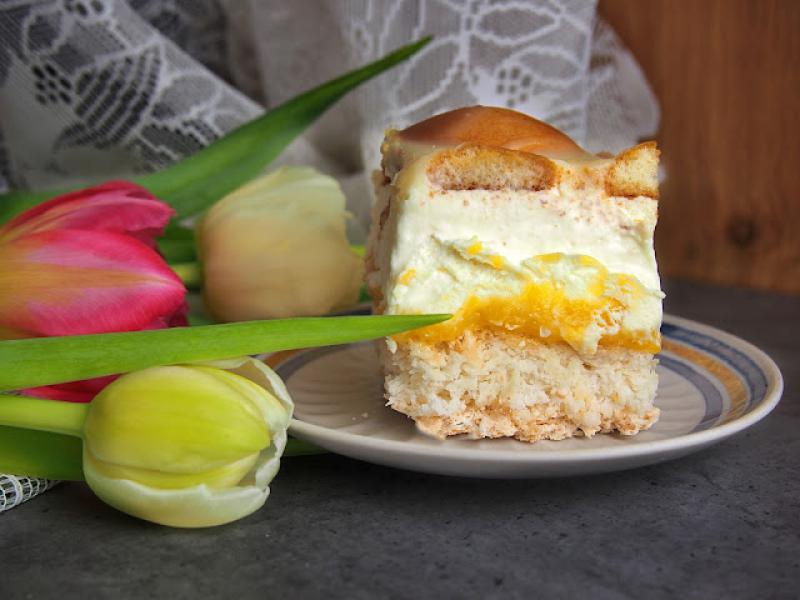 Lekkie ciasto kokosowo-cytrynowe