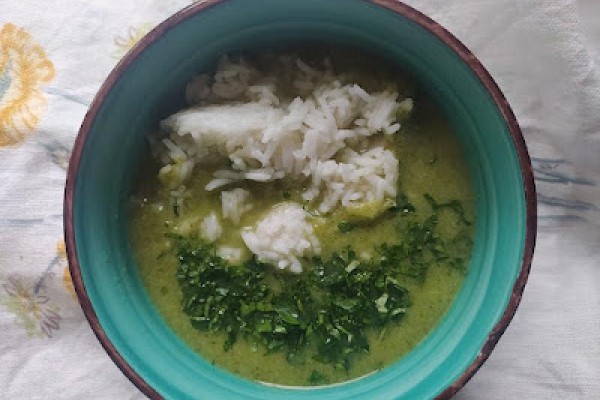 Zupa brokułowa z ryżem