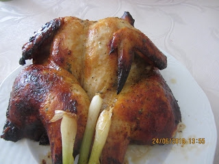 Glazurowany kurczak pieczony