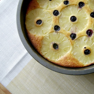 Ananasowe ciasto bez dodatku mąki i tłuszczu