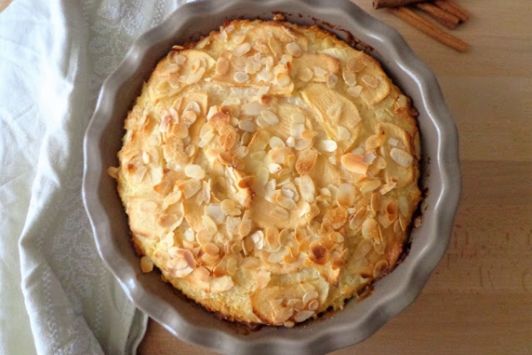Ryżowe ciasto z jabłkami, bez mąki i masła (Torta di riso e mele, senza farina e burro)
