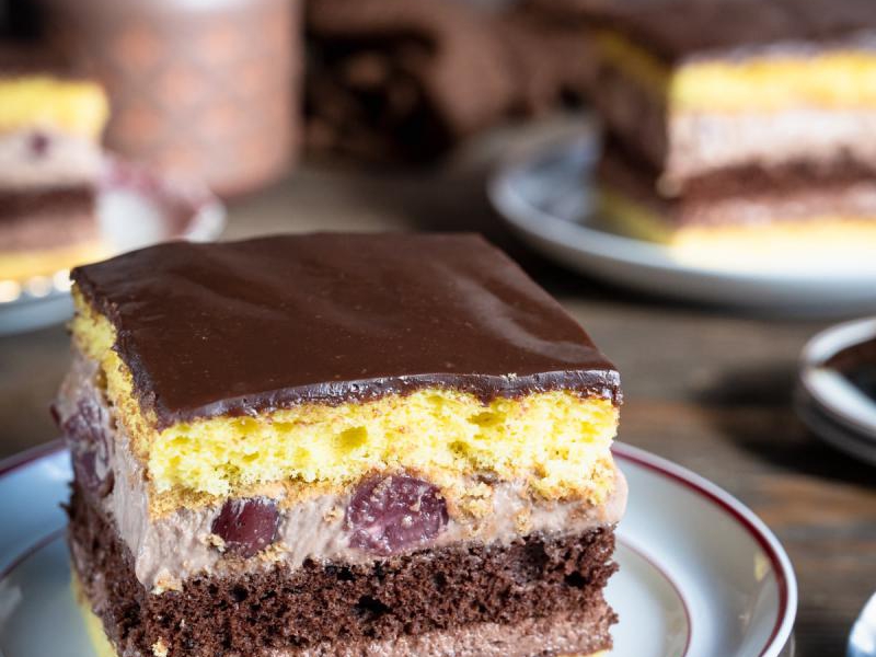 Ciasto z masą Monte Cherry