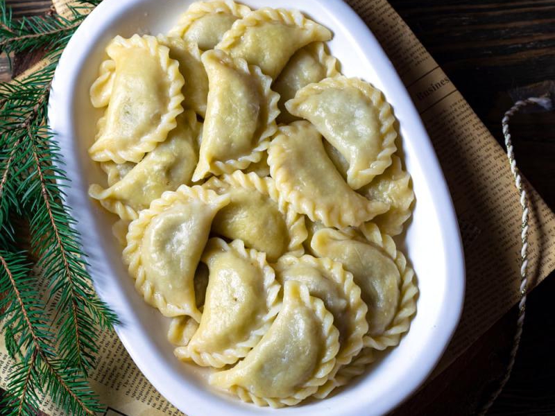 Pierogi z pieczarkami