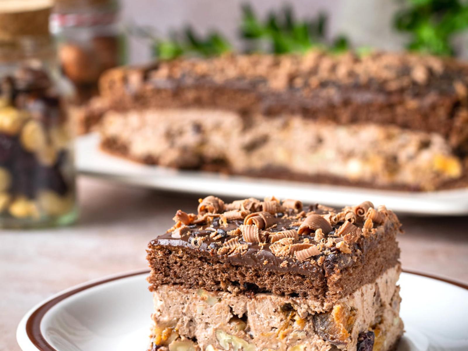 Ciasto czekoladowo-bakaliowe