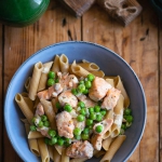 Makaron z łososiem i...