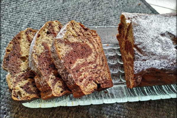 Bananowa babka zebra