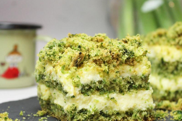 Sernik gotowany – ciasto leśny mech z serem
