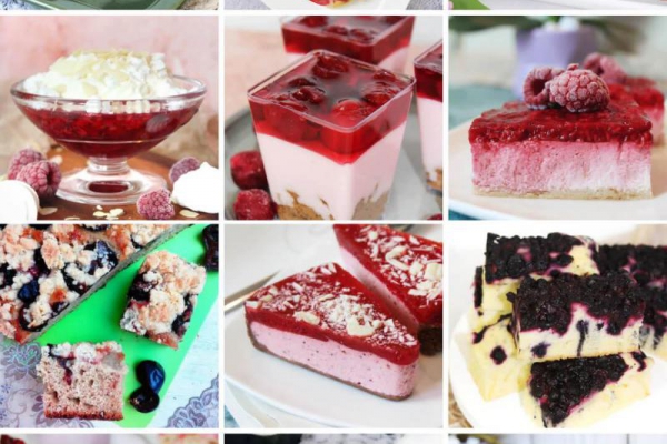 15 przepisów na desery i ciasta z mrożonymi owocami