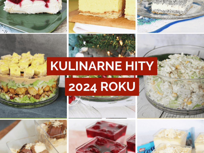 Kulinarne hity 2024 roku – przepisy na ciasta, desery i sałatki