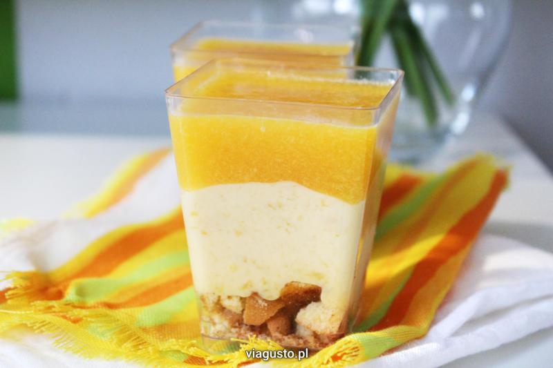 Deserki z mango z galaretką