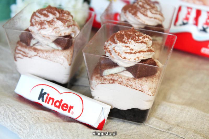 Deser z czekoladkami Kinder