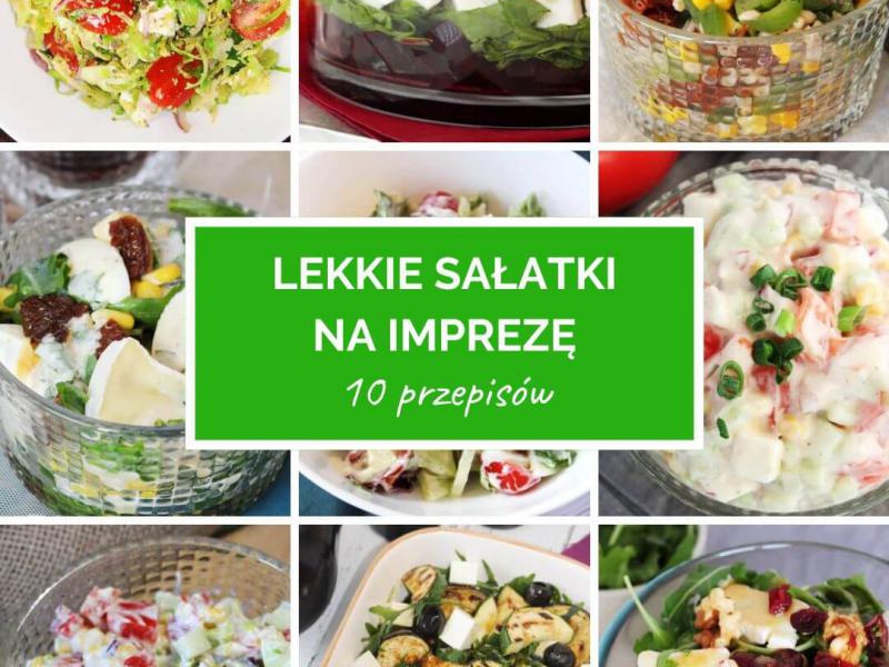 Lekkie sałatki na imprezy (10 przepisów)