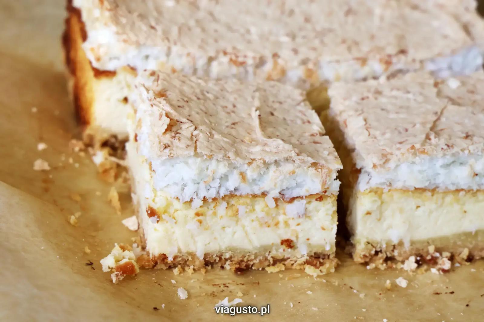 Sernik z pianką kokosową