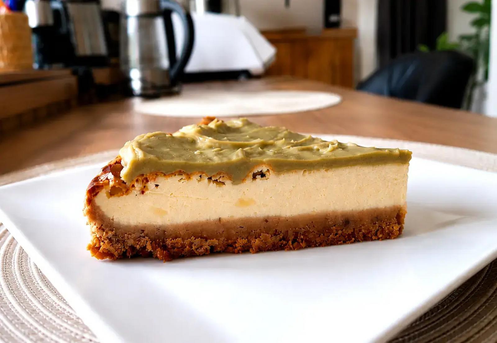 Pistacjowy sernik ze skyra