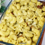 Makaron zapiekany z pesto