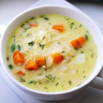 Zupa z makaronem orzo