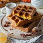 Dyniowe gofry drożdżowe