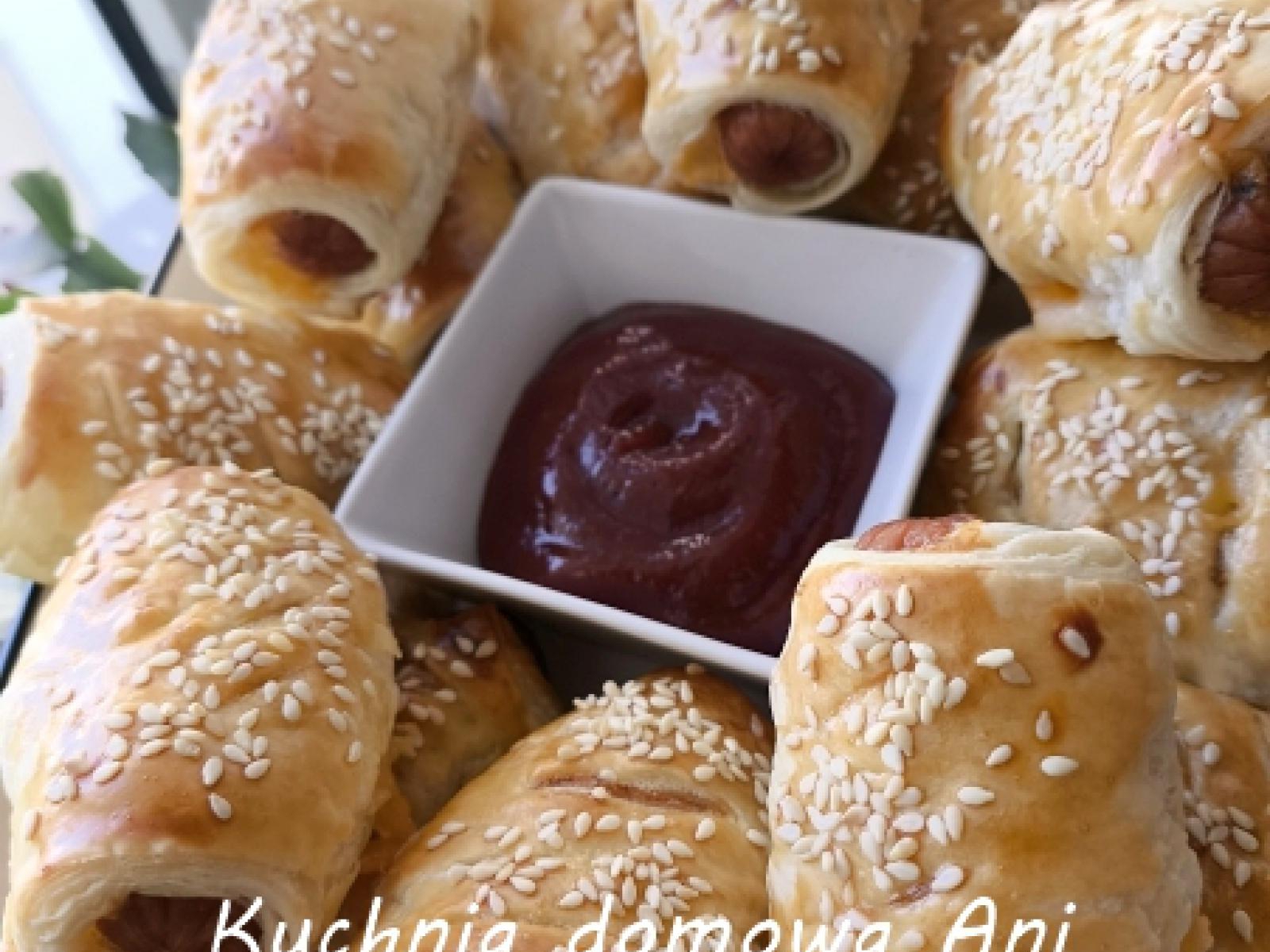 Mini hot dogi na cieście francuskim
