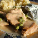 Kurczak w sosie z porem...