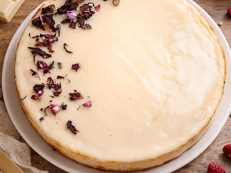 Sernik z białą czekoladą