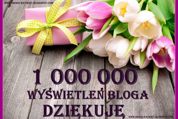 1 000 000 wyświetleń bloga, dziękuję :-)