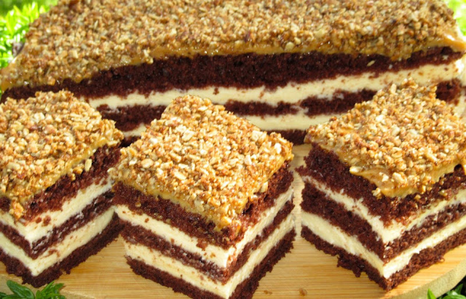 HIT!  Rewelacyjny Sernik przekładany,  z kajmakiem i prażonym słonecznikiem-pyszne ciasto na każdą okazję+ FILM