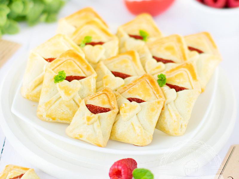 Kruche ciasteczka - Walentynkowe liściki