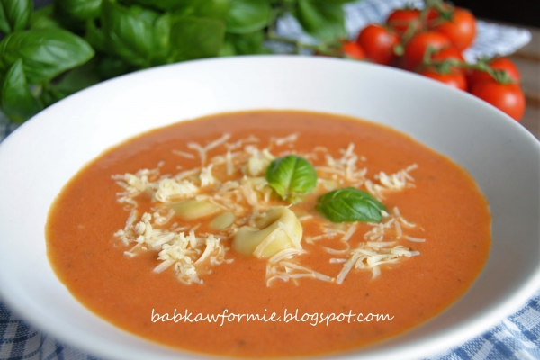 zupa krem z pieczonych pomidorów
