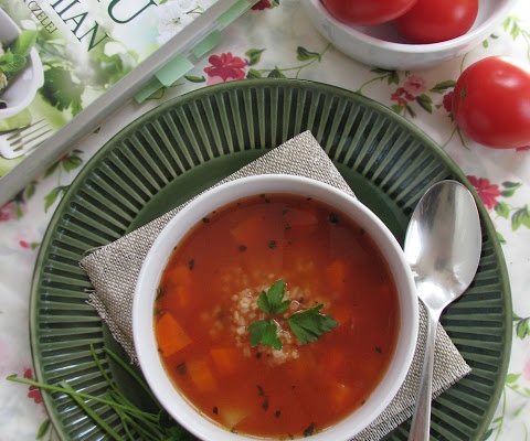 Wiosenna zupa pomidorowa ( z kuchni Pięciu Przemian)