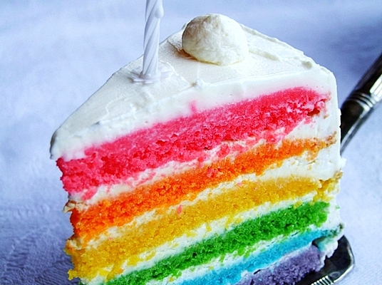 tęczowy tort...rainbow cake