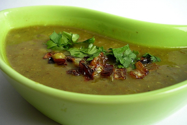 zupa z zielonej soczewicy