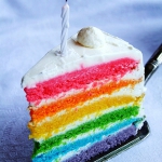 tęczowy tort...rainbow...